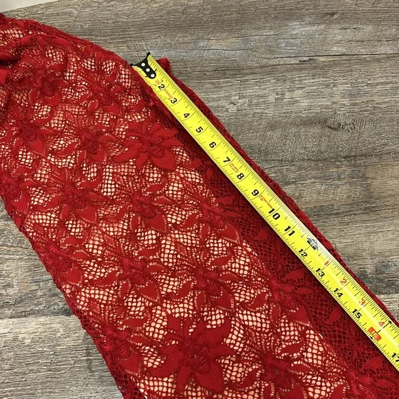 Nightcap x Free People Red Lace Jumpsuit – Size 2 – Made in USA